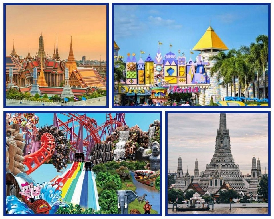 City tour grand palace,dream world, safari world, Siam park, temple